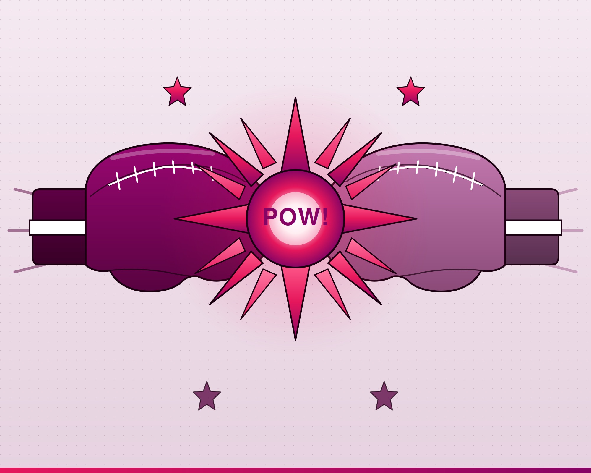 Comic-style illustration of two purple boxing gloves colliding with a "POW!" burst, representing conflict between regulators and utilities.